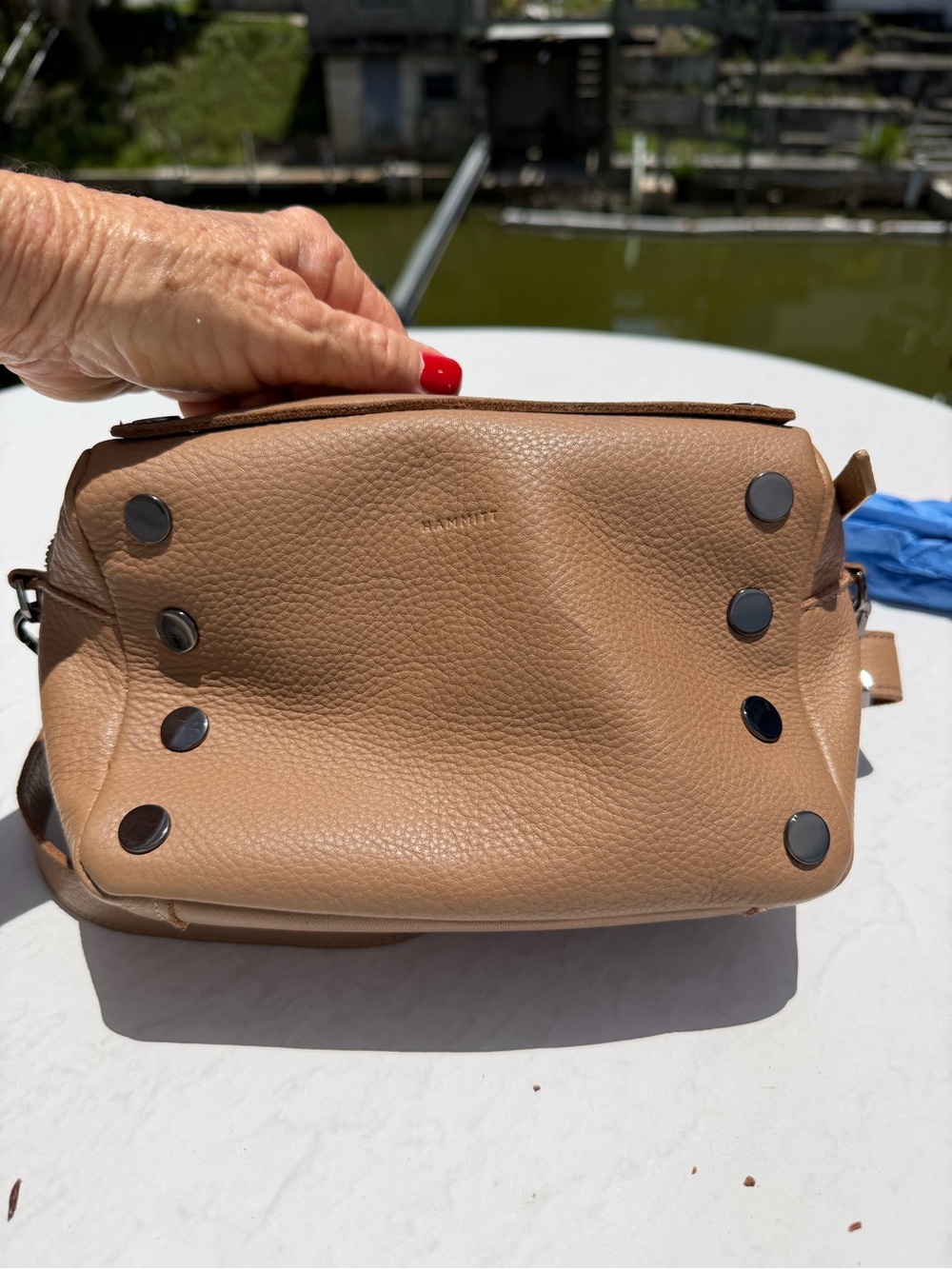Hammitt Evan Top Handle Crossbody – Biscotti – Like New - Picture 4 of 10
